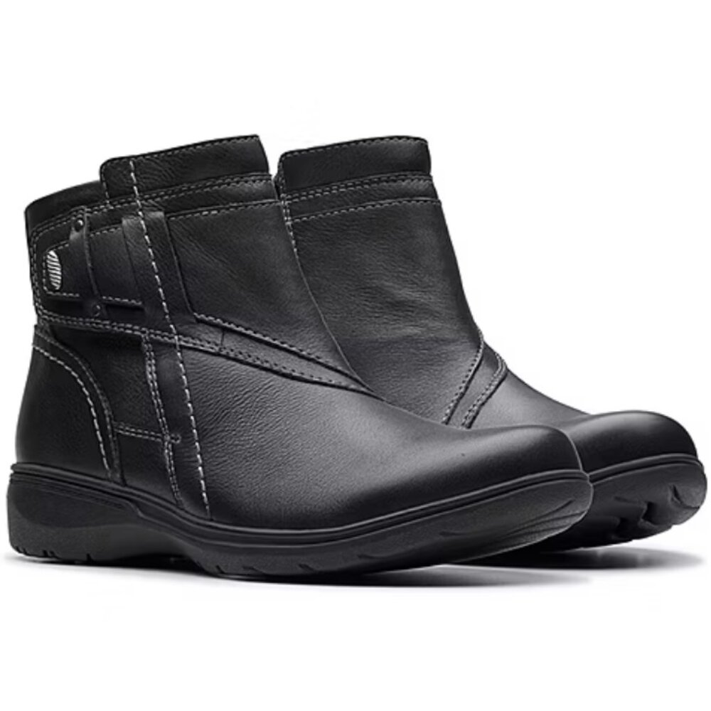 Clarks Womens Carleigh Style Flat Ankle Boots Size 7W - E38